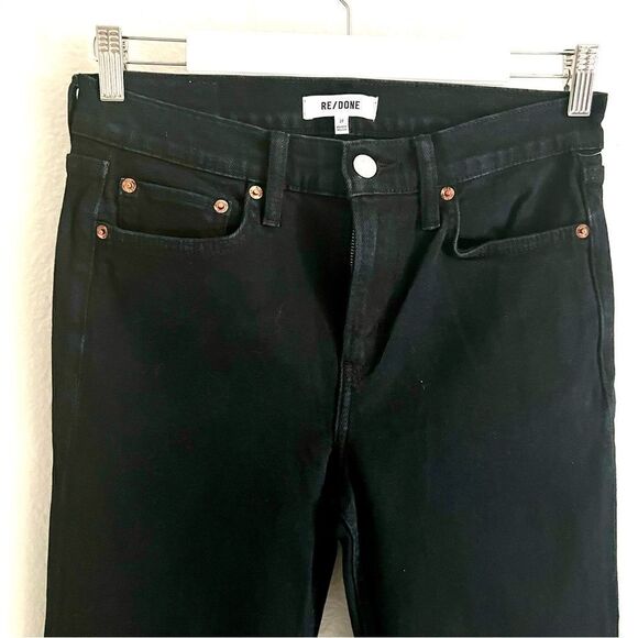 Redone high rise black NWT 27” premium denim jeans - stretch - Picture 2 of 16